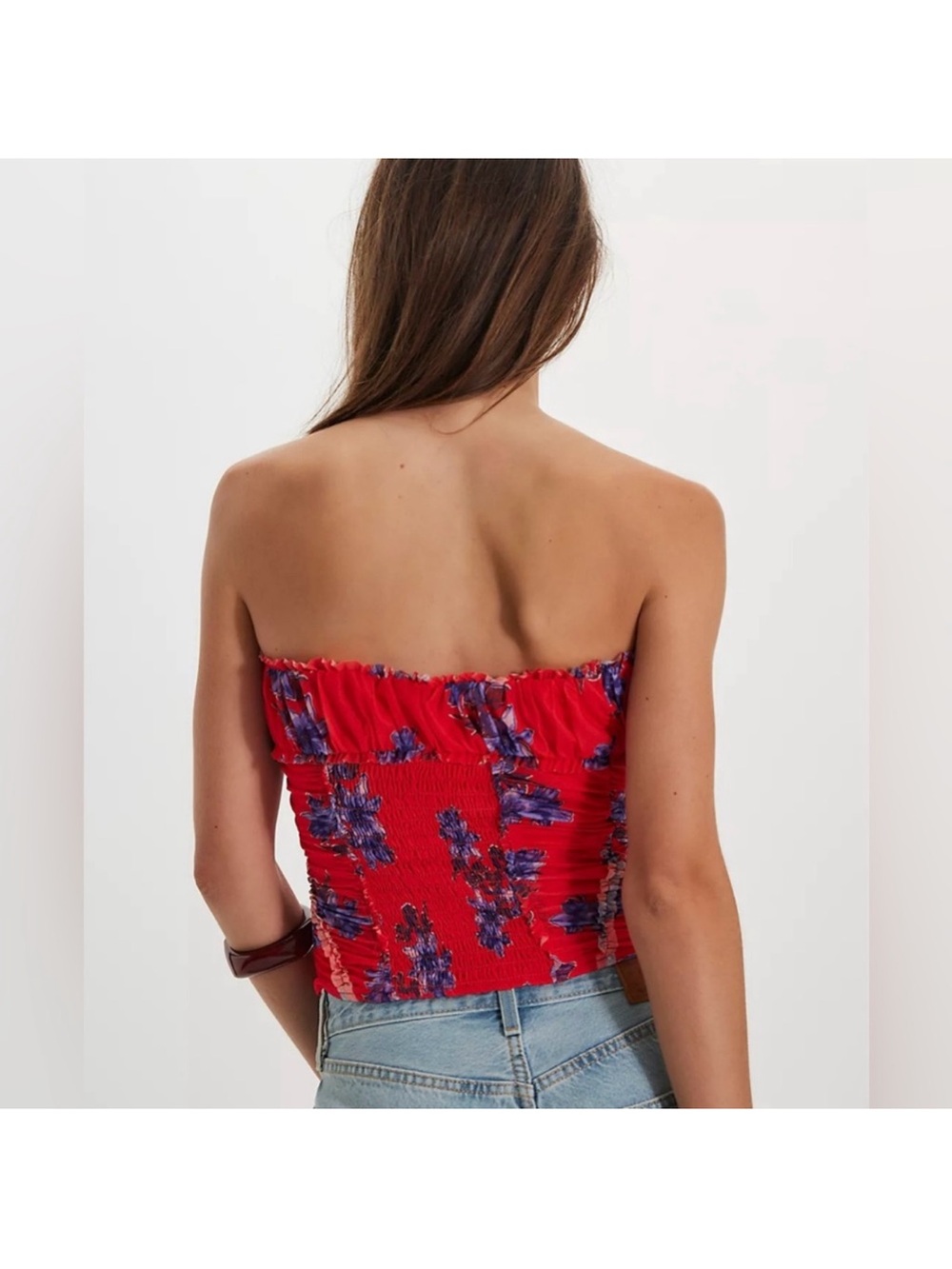 *NWOT* Free People Scottie Printed Tube Top - Picture 3 of 5